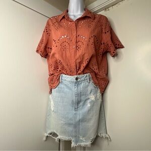 Pistola Light Blue Denim Skirt size M